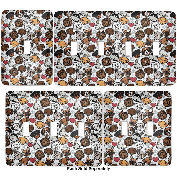 Dog Faces Light Switch Covers all sizes