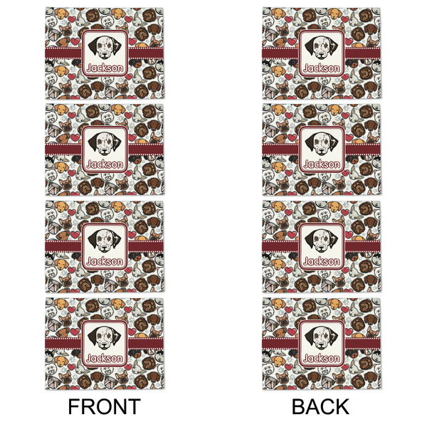 Dog Faces Linen Placemat - APPROVAL Set of 4 (double sided)