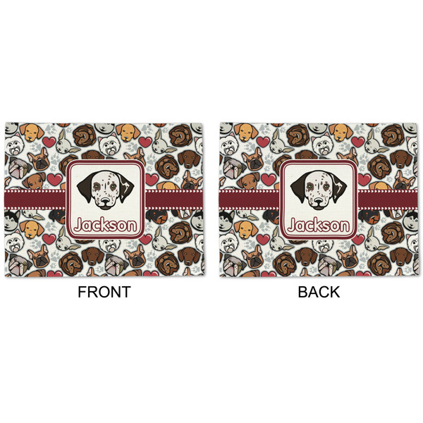 Dog Faces Linen Placemat - APPROVAL (double sided)