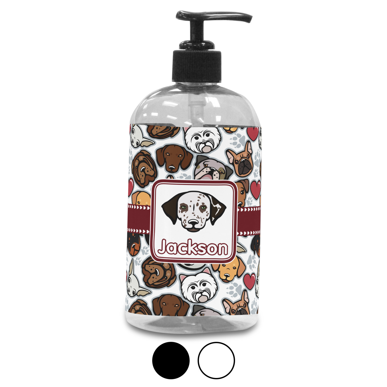 Dog Faces Plastic Soap / Lotion Dispenser (Personalized) YouCustomizeIt