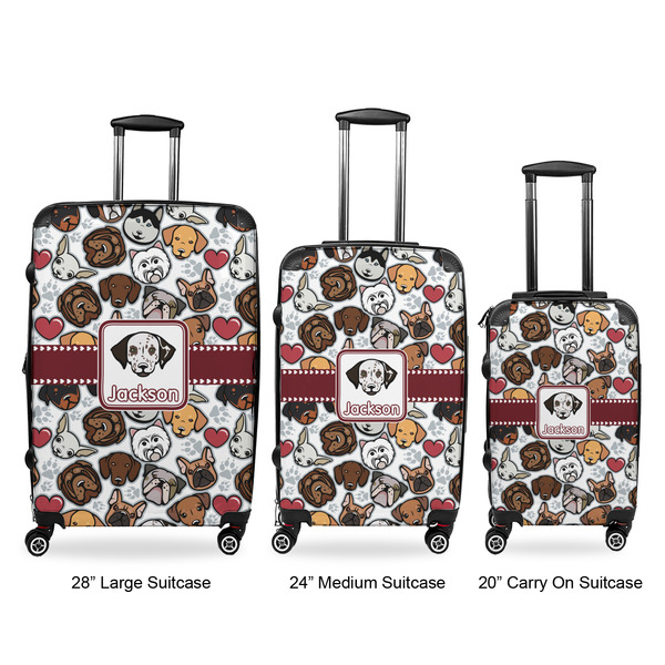 Dog Faces Luggage Bags all sizes - With Handle