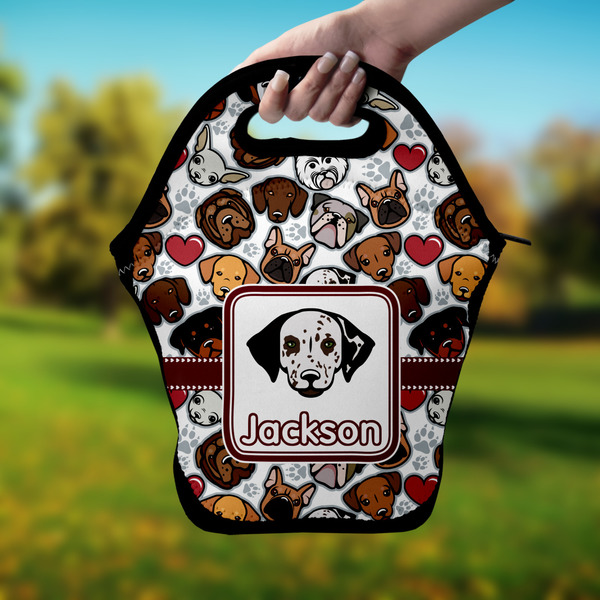 Dog Faces Lunch Bag - Hand