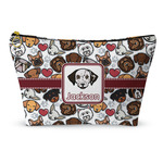 Dog Faces Makeup Bag - Large - 12.5"x7" (Personalized)
