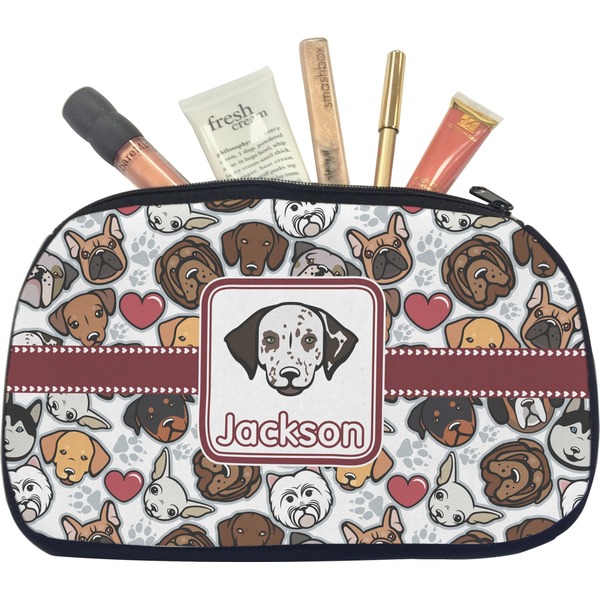 Custom Dog Faces Makeup / Cosmetic Bag - Medium (Personalized)