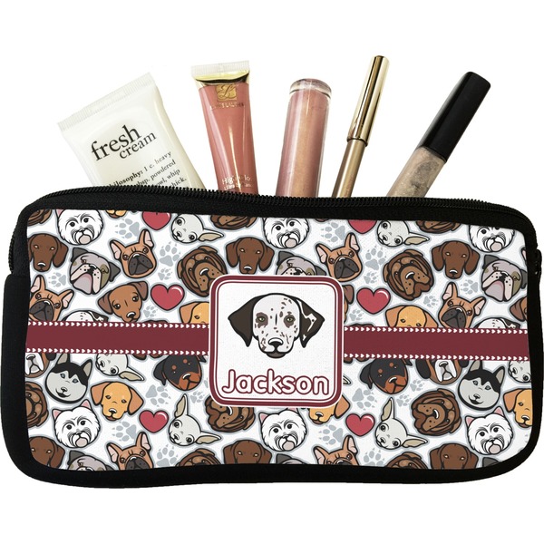 Custom Dog Faces Makeup / Cosmetic Bag - Small (Personalized)