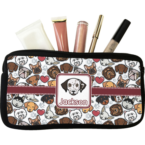 Custom Dog Faces Makeup / Cosmetic Bag - Small (Personalized)