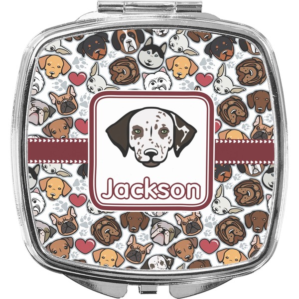 Custom Dog Faces Compact Makeup Mirror (Personalized)