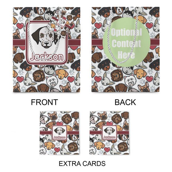 Dog Faces Medium Gift Bag - Approval