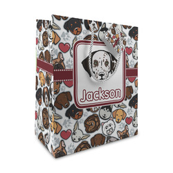 Dog Faces Medium Gift Bag (Personalized)