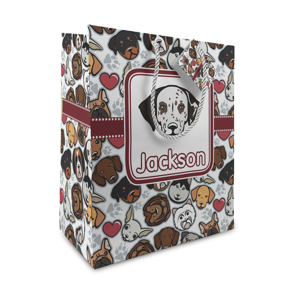 Custom Dog Faces Medium Gift Bag (Personalized)