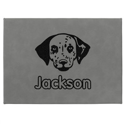 Dog Faces Medium Gift Box w/ Engraved Leather Lid (Personalized)