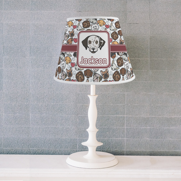 Dog Faces Poly Film Empire Lampshade - Lifestyle