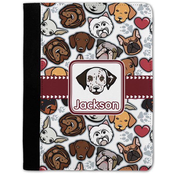 Custom Dog Faces Notebook Padfolio w/ Name or Text