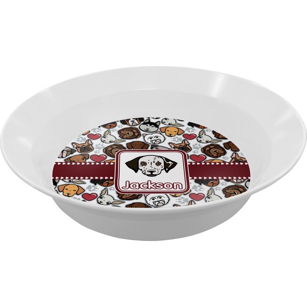 Custom Dog Faces Melamine Bowl (Personalized)
