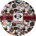 Dog Faces Melamine Plate (Personalized)