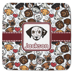 Dog Faces Memory Foam Bath Mat - 48"x48" (Personalized)