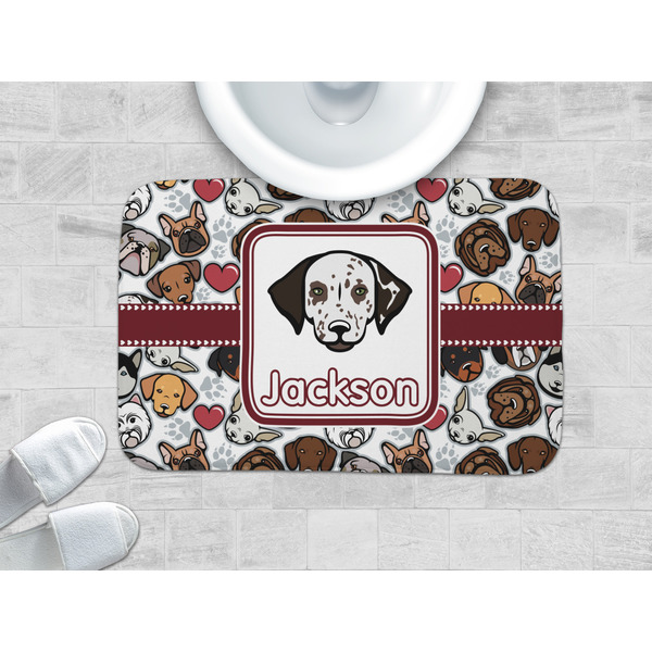 Dog Faces Memory Foam Bath Mat - LIFESTYLE 34x21