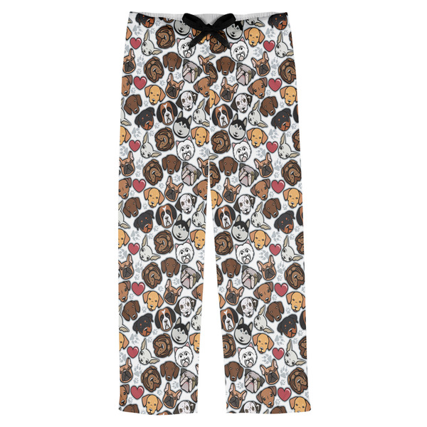 Custom Dog Faces Mens Pajama Pants - XL