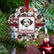 Dog Faces Metal Paw Ornament - Lifestyle