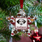 Dog Faces Metal Star Ornament - Lifestyle