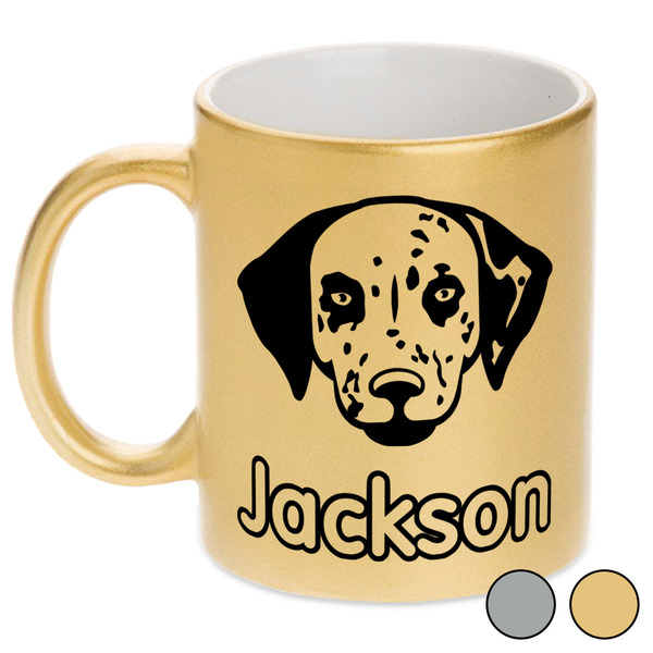 Dog Faces Metallic Mugs