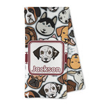 Dog Faces Kitchen Towel - Microfiber (Personalized)