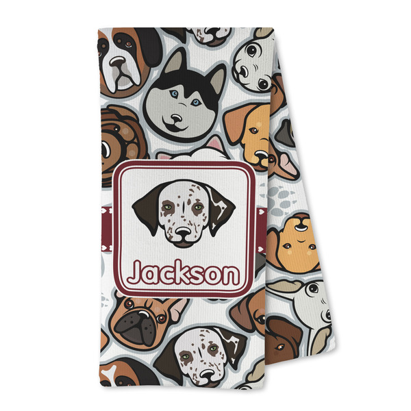Custom Dog Faces Kitchen Towel - Microfiber (Personalized)
