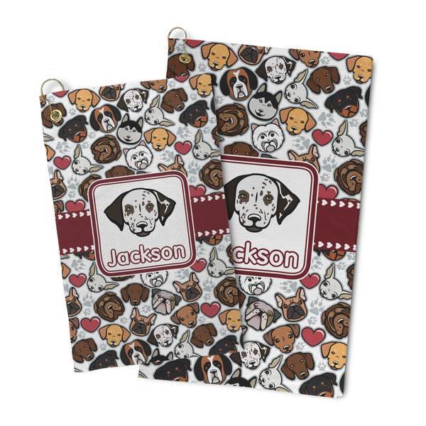 Dog Faces Microfiber Golf Towel - PARENT/MAIN