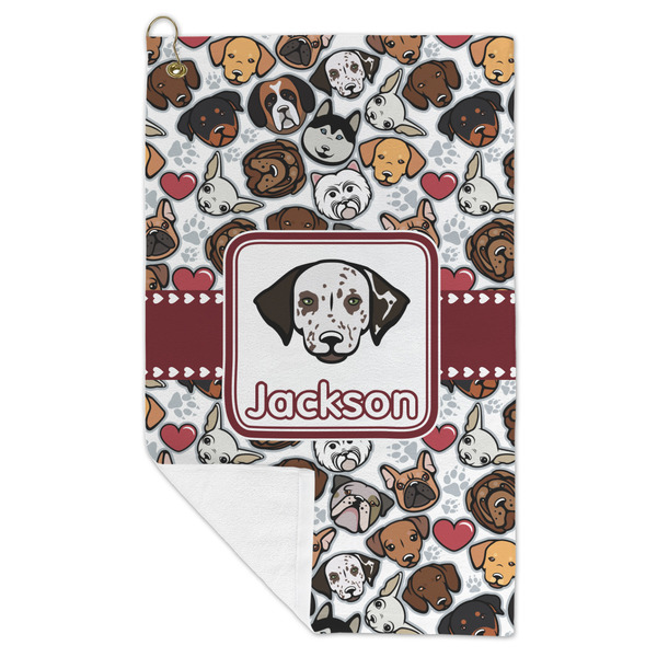 Dog Faces Microfiber Golf Towels - FOLD