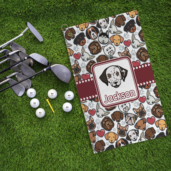 Dog Faces Microfiber Golf Towels - LIFESTYLE