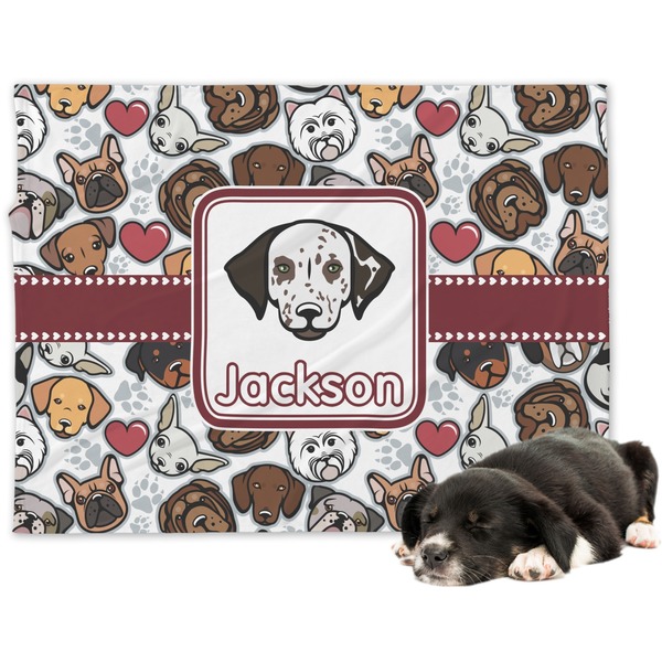 Custom Dog Faces Dog Blanket (Personalized)