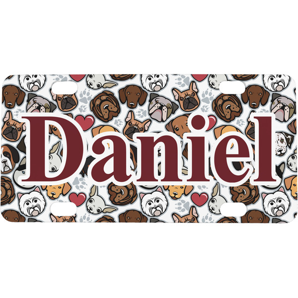 Custom Dog Faces Mini/Bicycle License Plate (Personalized)