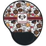 Dog Faces Mouse Pad with Wrist Support