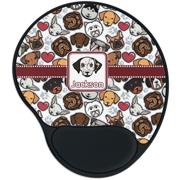 Custom Dog Faces Mouse Pad with Wrist Support
