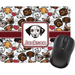 Dog Faces Rectangular Mouse Pad (Personalized)