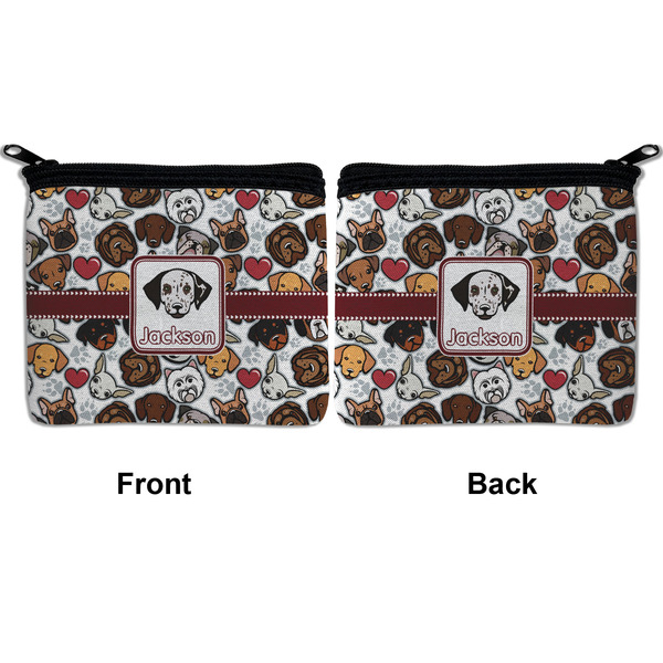 Dog Faces Neoprene Coin Purse - Front & Back (APPROVAL)