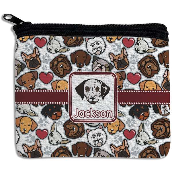 Custom Dog Faces Rectangular Coin Purse (Personalized)