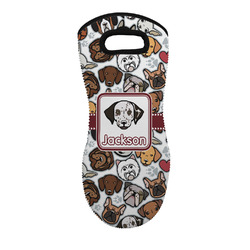 Dog Faces Neoprene Oven Mitt - Single w/ Name or Text
