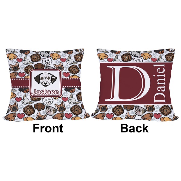 Dog Faces Outdoor Pillow - 20x20