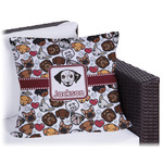 Dog Faces Outdoor Pillow (Personalized)
