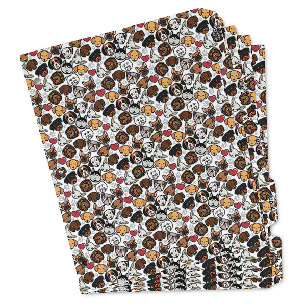 Custom Dog Faces Binder Tab Divider Set (Personalized)
