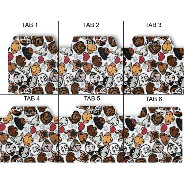 Dog Faces Page Dividers - Set of 6 - Approval