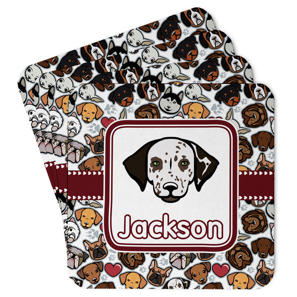 Custom Dog Faces Paper Coasters (Personalized)