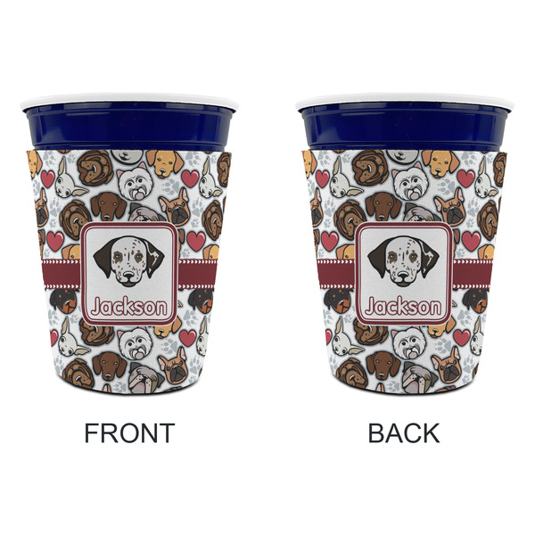 Dog Faces Party Cup Sleeves - without bottom - Approval