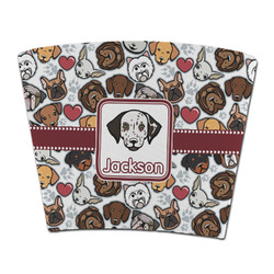 Dog Faces Party Cup Sleeve - without bottom (Personalized)