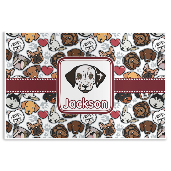 Custom Dog Faces Disposable Paper Placemats (Personalized)
