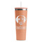 Dog Faces Peach RTIC Everyday Tumbler - 28 oz. - Front
