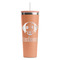 Dog Faces RTIC Everyday Tumbler with Straw - 28oz - Peach - Single-Sided (Personalized)