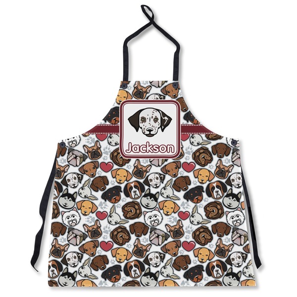 Custom Dog Faces Apron Without Pockets w/ Name or Text
