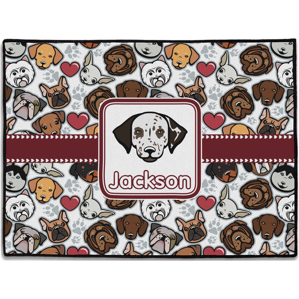 Custom Dog Faces Door Mat (Personalized)